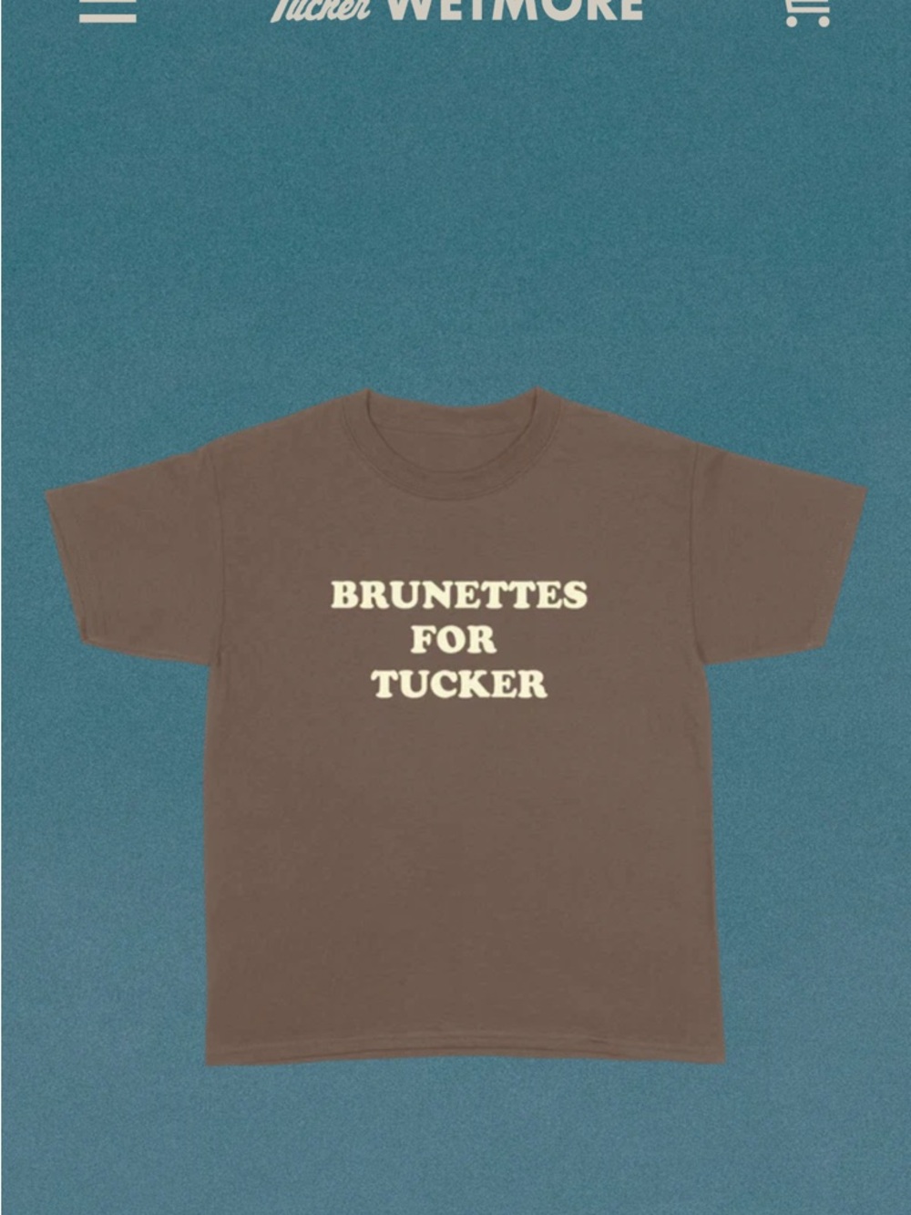 Tucker Wetmore 'Brunettes For Tucker' Tour Tee